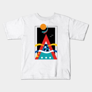 Scandivian landscape Kids T-Shirt